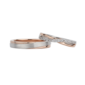 【訂製】Duet Harmony / 對戒 ,18K,14K,鑽戒,墜子,對戒,鑽石- ADORA珠寶