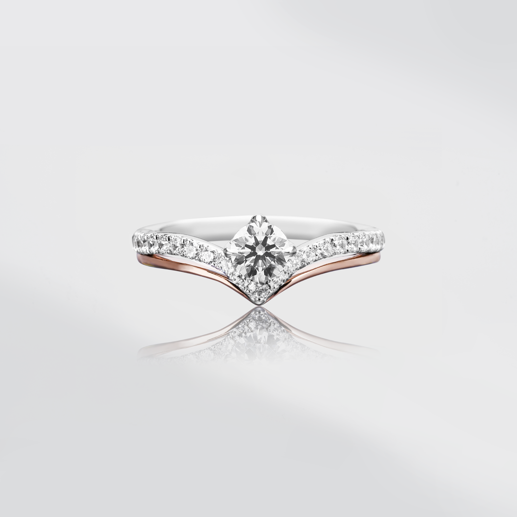 Crowned in Love ,18K,14K,鑽戒,墜子,對戒,鑽石- ADORA珠寶