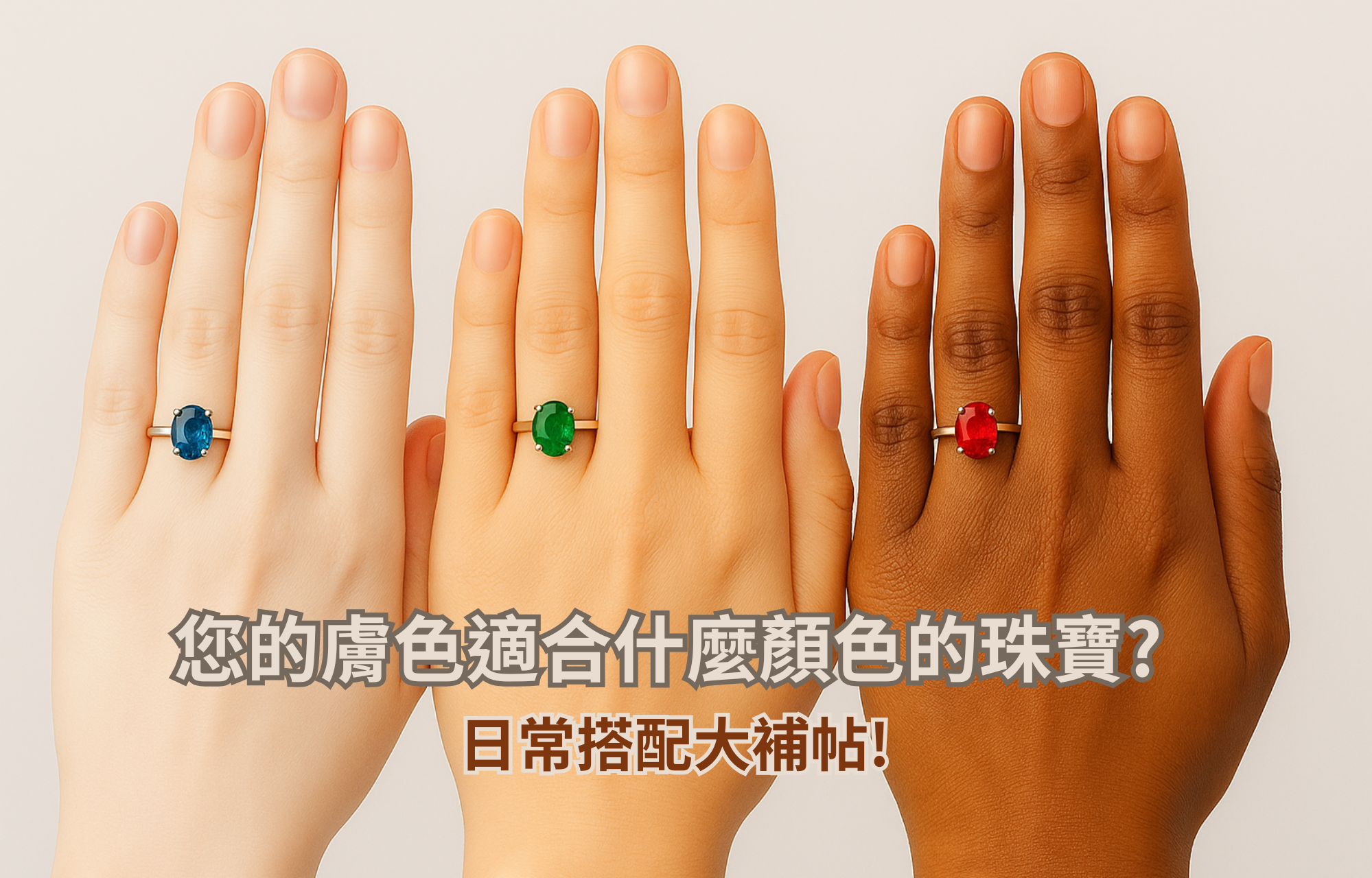 您的膚色適合什麼顏色的珠寶?日常搭配大補帖!